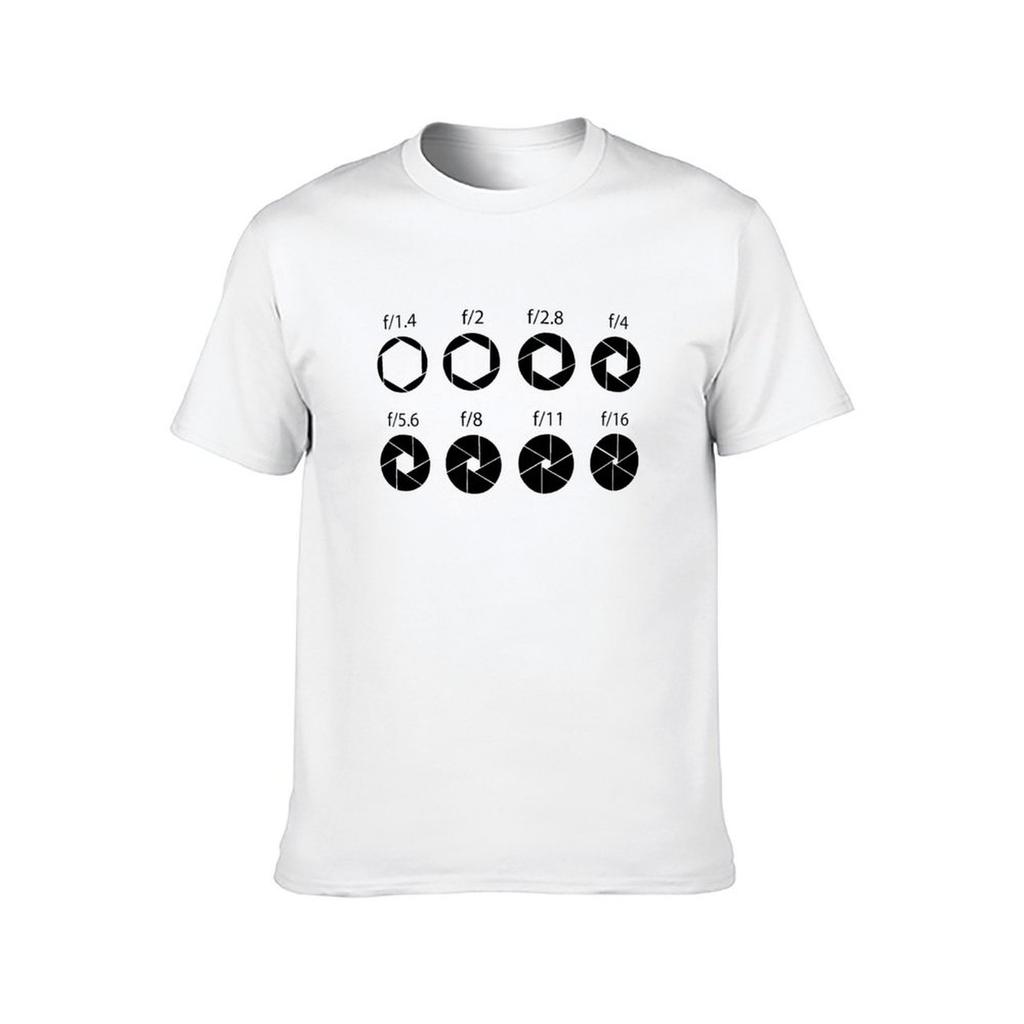 F-stops - Black T-Shirt T Shirt Man Luxury Man T Shirts for Men Casual T-Shirt