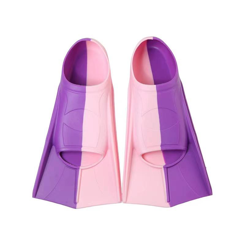 Palete de înot din silicon Rață Galbenă pentru Copii și Adulți - Palete Scurte Freestyle pentru Antrenament Profesional și Scufundări.