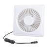 6 Inch Solar Exhaust Fan Brushless Motor Low Noise Design 8W Panel For Outdoor Indoor Ventilation In Sheds Greenhouses