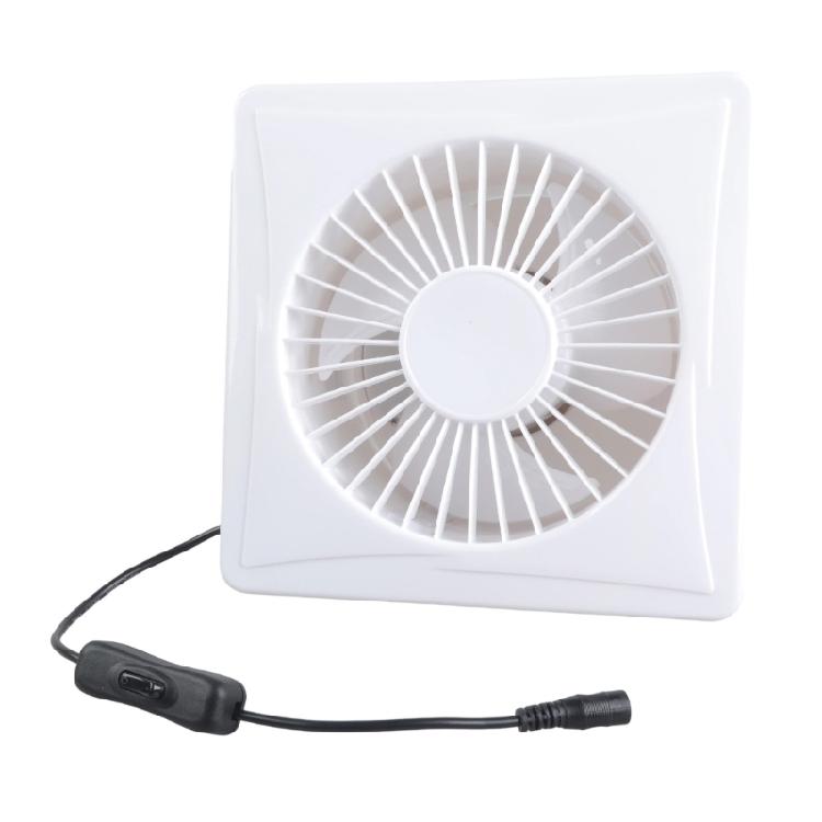 6 Inch Solar Exhaust Fan Brushless Motor Low Noise Design 8W Panel For Outdoor Indoor Ventilation In Sheds Greenhouses