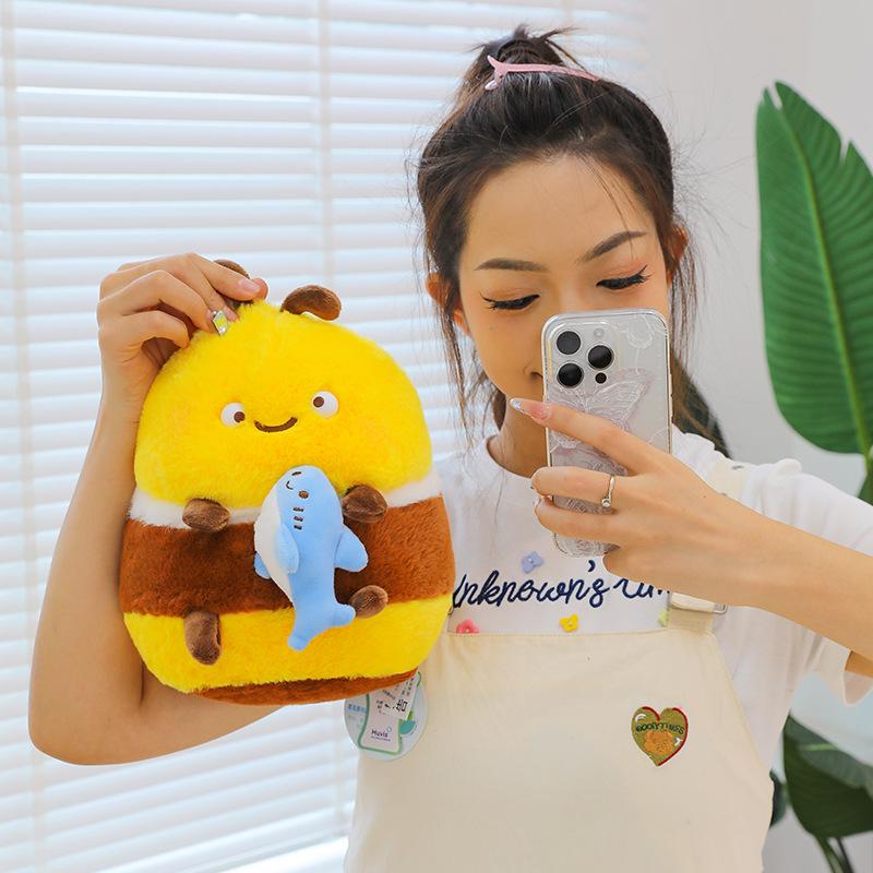 Doll Creative Pull Line Little Bee Doll Plush Toy Children'S Birthday Gift Boutique Grab Doll