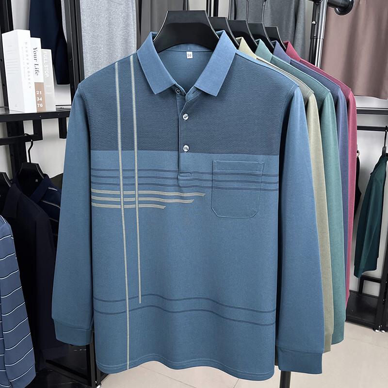 

Firstview Men s Urban Casual Long Sleeve Polo Shirt L