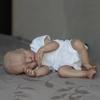 BZDOLL Realistic 45cm 18inch Asleep Soft Vinyl Reborn Baby Doll with 3D-paint Skin and Visible Veins Girl Toy Newborn Lovely Kids Christmas Gifts