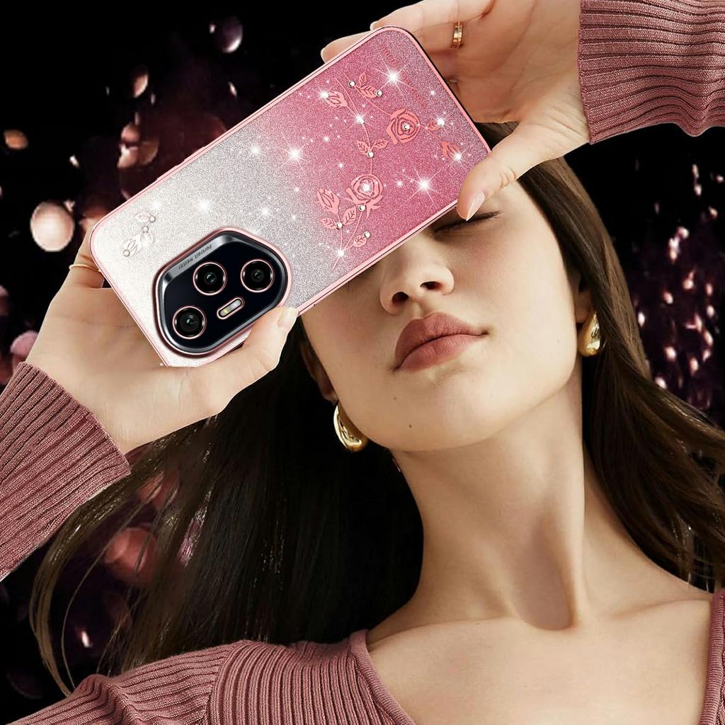 KADEM Pro Honor 400 Pro 5G (Globální) Pouzdro Květina TPU Flexibilní Gradientní Kryt na Telefon