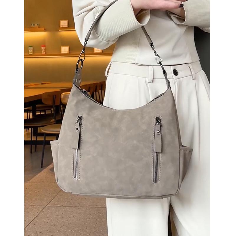 IELGY Женская большая вместительная универсальная винтажная матовая текстурированная — фото 4