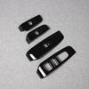 Ruiq Interior Door Window Button Switch Panel Cover Garnish for the New Nissan Note Designed for Nissan NOTE E13, E-Power (Black)