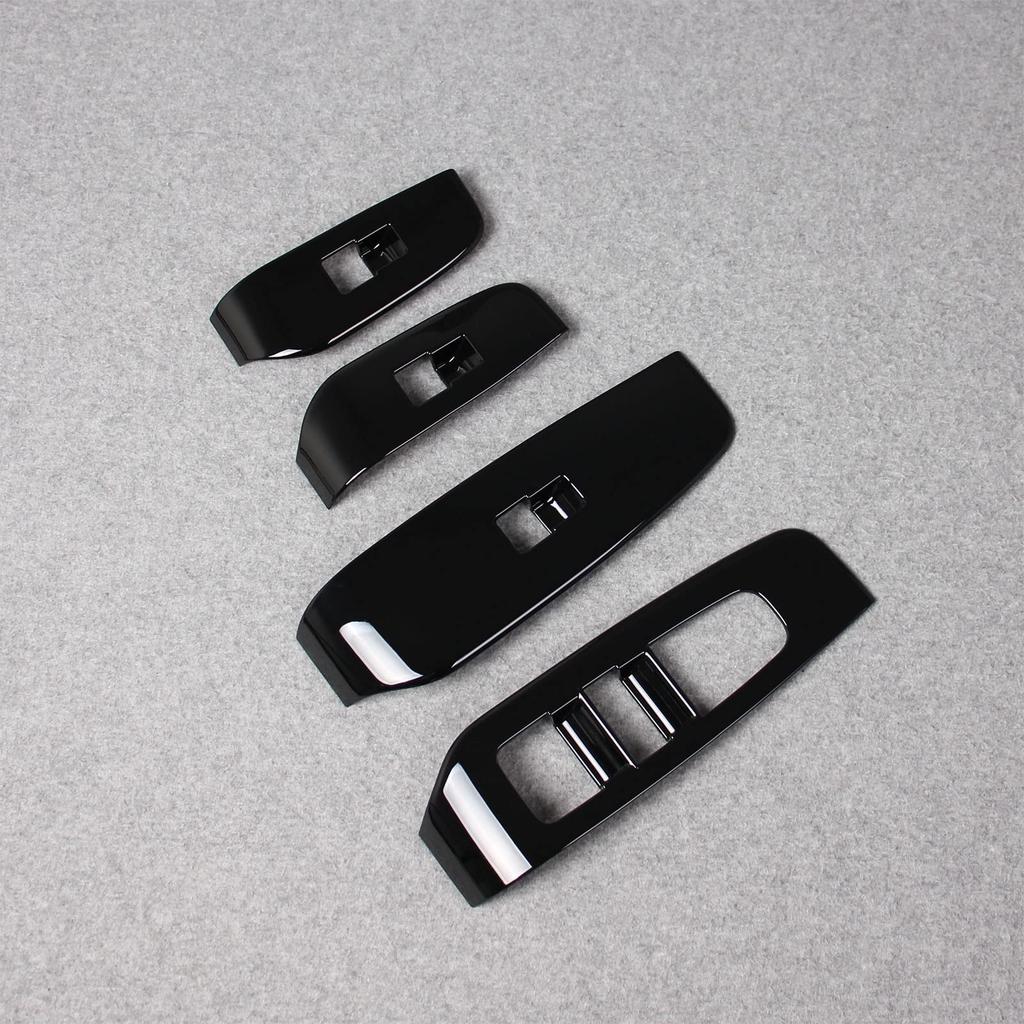 Ruiq Interior Door Window Button Switch Panel Cover Garnish for the New Nissan Note Designed for Nissan NOTE E13, E-Power (Black)