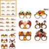 Halloween Festive Paper Glasses Photo Props Set For Holiday Decorations And Parties
