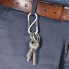 Ti Alloy Keychain Clip Dual Gate Quick Release EDC Key Ring Holder Organizer for Men Women
