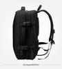 Men's Leather Business Travel Backpack with Laptop Compartment and Wet/Dry Separation