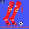 Junmei Kids' Cartoon Soccer Socks with Knee Pads - Thick, Towel-Bottom Long Design for Primary School Students
