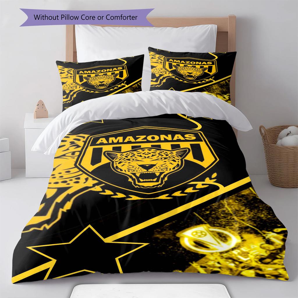 AMAZONAS FC Pattern Bedding Set Quilt Cover Pillowcase Home Decor Gift (1 * duvet cover + 2 * pillowcase, without core)