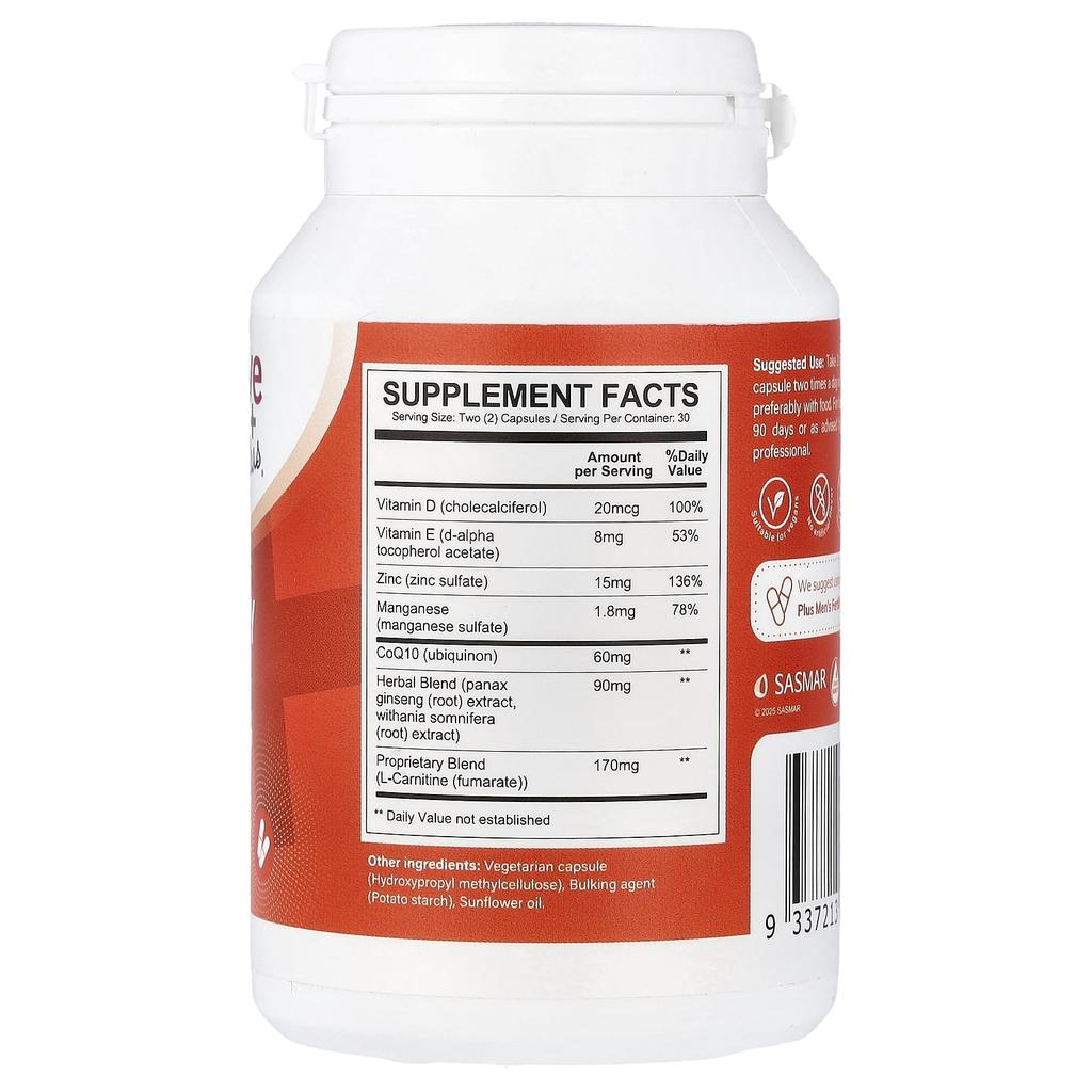 Conceive Plus Men's Athletic Performance, 60 Veggie Capsules