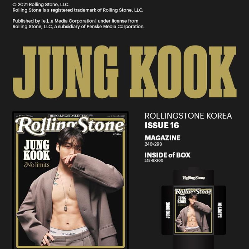 [PŘEDOBJEDNÁVKA] Rolling Stone Korea Vydání 16 - JUNG KOOK (BTS)