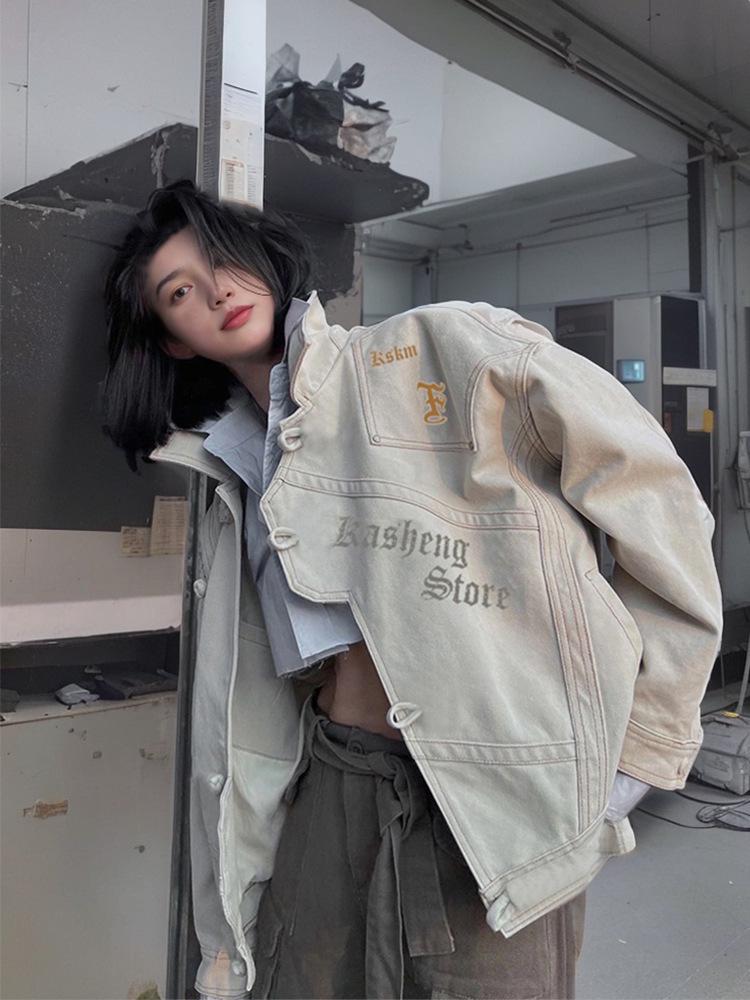 2024 Unisex Retro American-Style Loose Workwear Jacket - Early Autumn Design