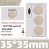 Gold Thermal Adhesive Round Sticker Paper for Lunch Box & Food Retention Labels