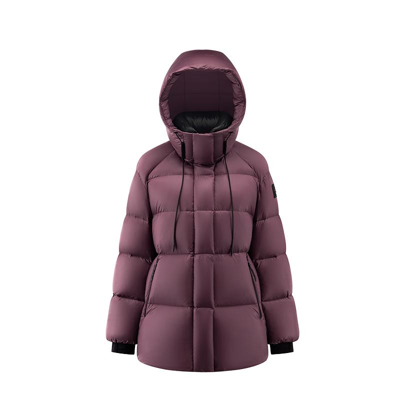 Aolaiyi Star Ring Series Women's Detachable Hooded Goose Down Puffer Jacket
