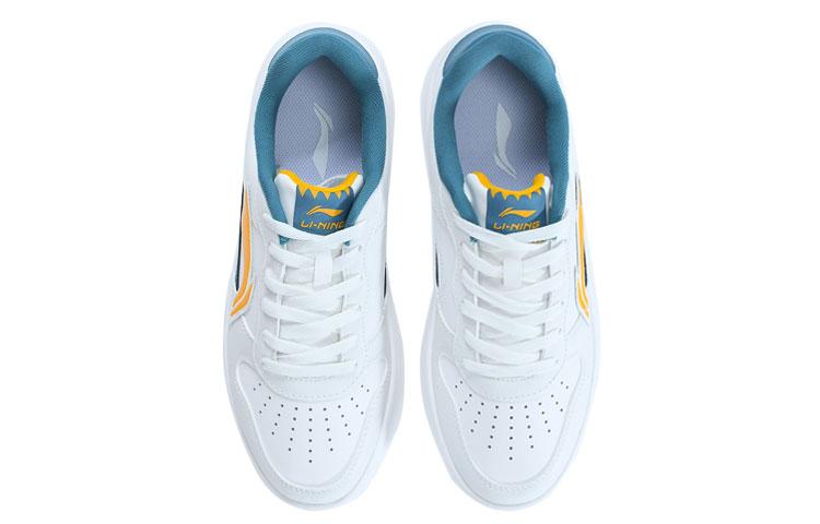 Li Ning Sports Fashion Collection Textile, Synthetic Leather Cushioning Abrasion Resistant Breathable Low Top AGCQ455-5