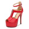 Sexy Super High Heel Sandals Big Size For Dancer Crossdresser Nightclub Pole Dance Elegant European Women Shoes  WZ-B14-80