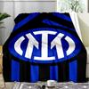 1 Stück F.C. Internazionale Milano Bedruckte Weiche Flanelldecke Überwurf für Schlafzimmer Wohnzimmer Sofa Camping Reise Fan Geschenke Weihnachtsgeschenke