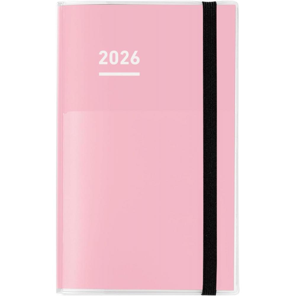 Kokuyo 2026 Jibun Techo First Набор Ежемесячный Еженедельный A5 Тонкий Розовый