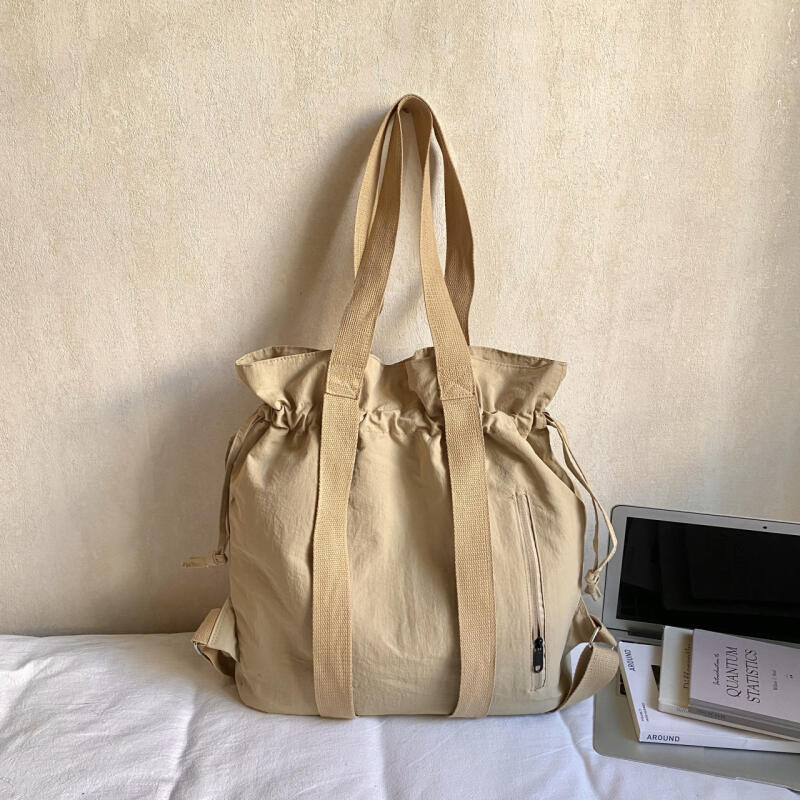 Women's Pleated Multi-Function Backpack Lightweight Large Capacity Tote Shoulder Bag