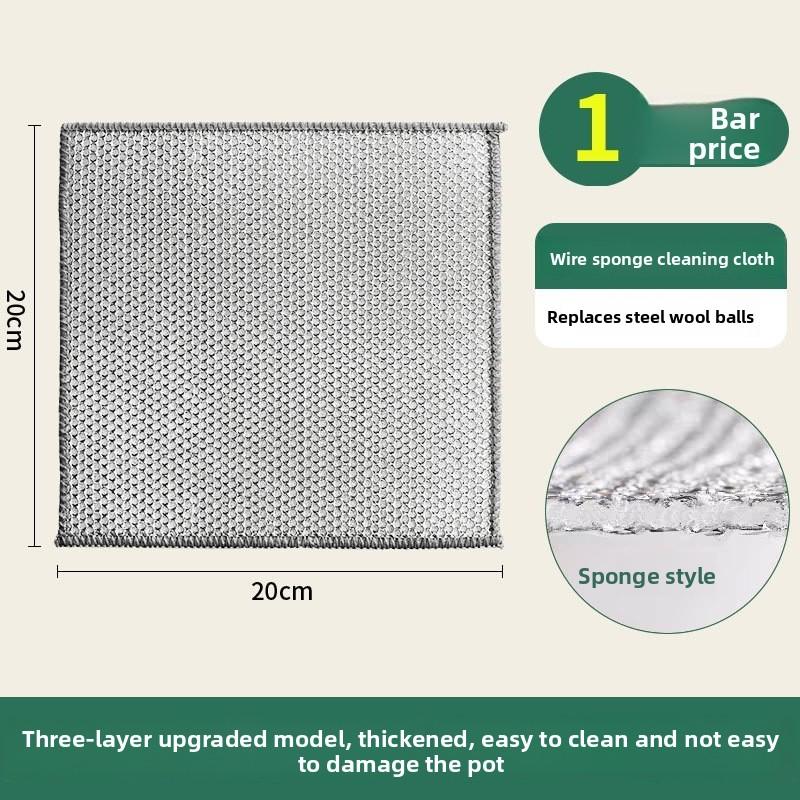 Kratzfreie Nylon-Geschirrtücher & Scheuerschwämme Set - Mehrzweck-Küchenreinigung für Töpfe, Pfannen & Geschirr (Verschiedene Größen & Stile)