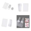 Easy to Clean Silicone Stamps with Scraper for French Nail Fashion Nail Designs Nail Stamp for Beauty Enthusiasts