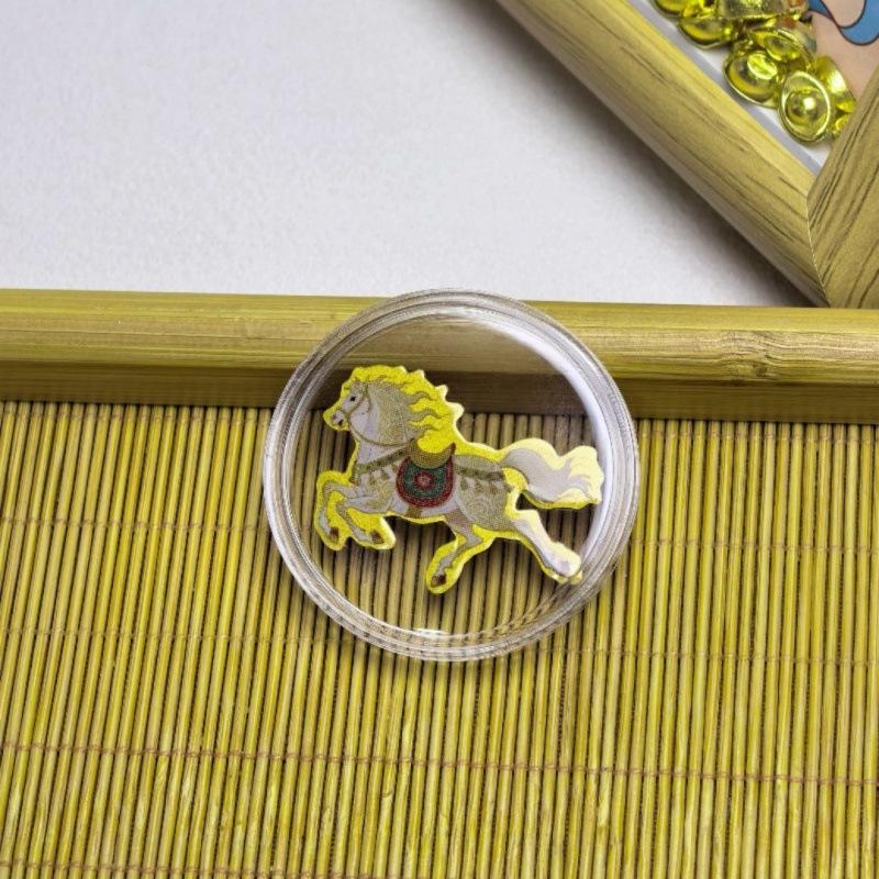 Gold Foil Cartoon Phone Sticker - 999 Pure Gold Adhesive, 2mg Gold, Perfect Gift for Friends.