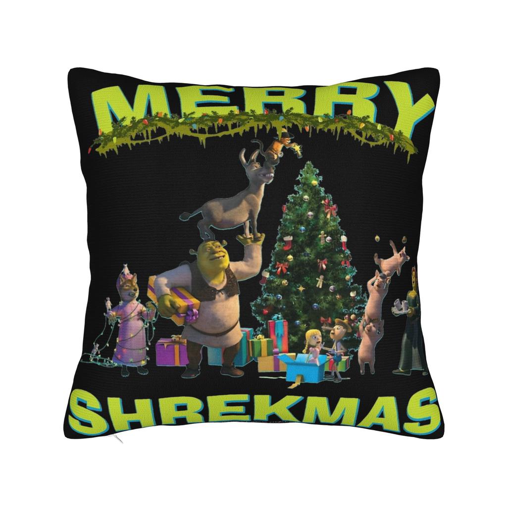 Funny Shreks Meme Pillowcases Merchandise Soft Cushion Cover Decor  Pillow Case Cover Seat Multi-Size
