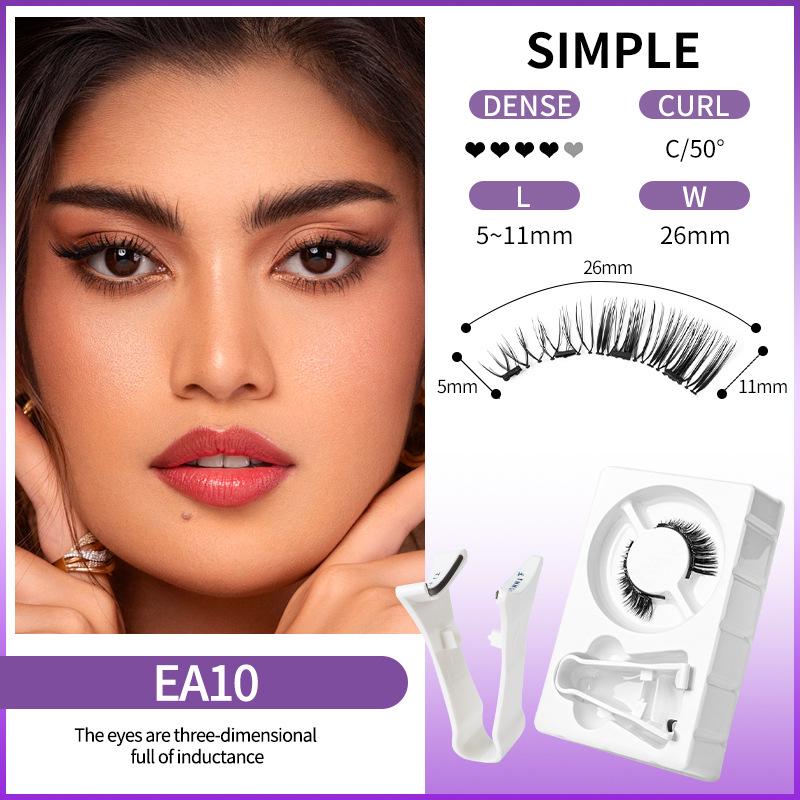 Magnetic False Eyelash Set - Lightweight Little Devil, No Glue, Super Natural Faux Mink