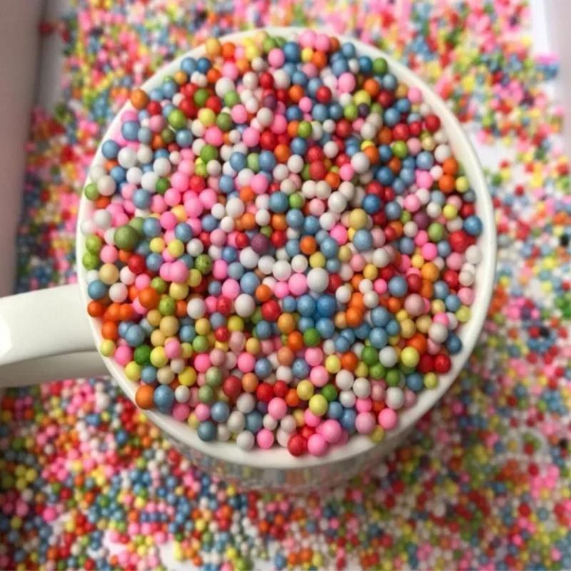 15000Pcs Polystyrene Filler Styrofoam Balls Bottle DIY Snow Mud Accessorie Small Tiny Foam Beads for Gift Box Balloon Decoration