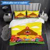 Cute Du-ggee Adventure 3pcs K-pop music group Bedding set,Ideal for Bedroom, Dormitory,Including Duvet Cover And 2pcs Pillowcases,Fan gifts