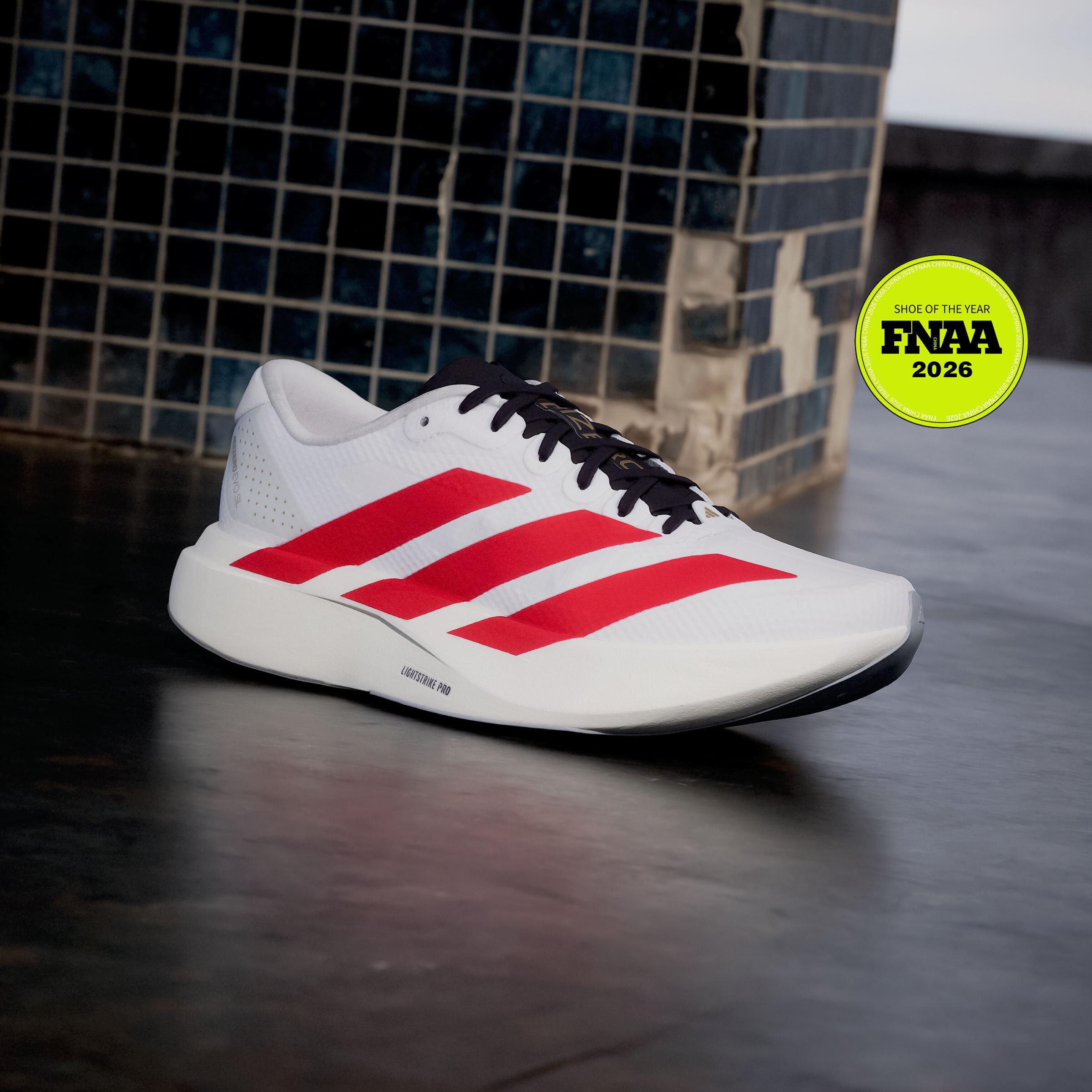 Adidas Adizero Evo SL Height Increasing Running Shoes Women s White Re 38.5