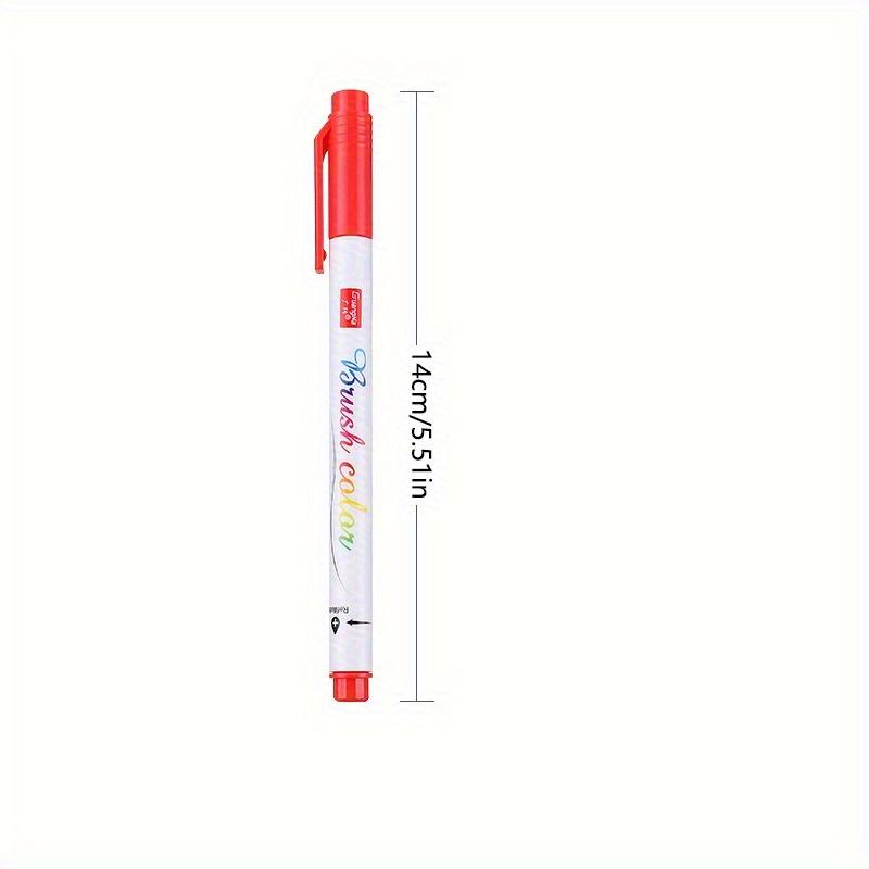 12 Colors Colorful Beauty Pens, Fluorescent Colored Small Letters, Large Regular Letters for Students To Practice Calligraphy, Soft Head Graffiti
