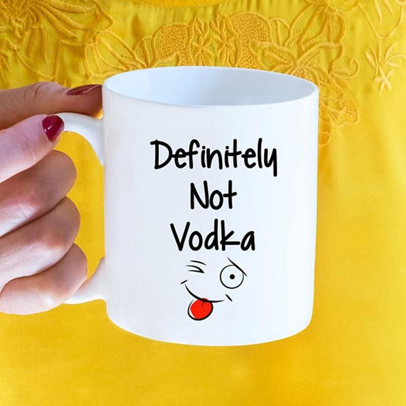 Vodka, Coffee Mug, Vodka Mug, Funny Mug, Mug, Funny Coffee Mug, Definitely Not Vodka, Gift, Stocki