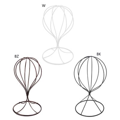 Metal Hat Display Stand Fashion Wig Storage Rack Hollowed-out Balloon Shaped Tabletop Holder for Hat or Baseball Cap