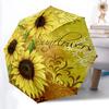 1pc Sunflowers Automatic Opening/Closing Umbrella with Operation & Windproof Canopy Yy260311084