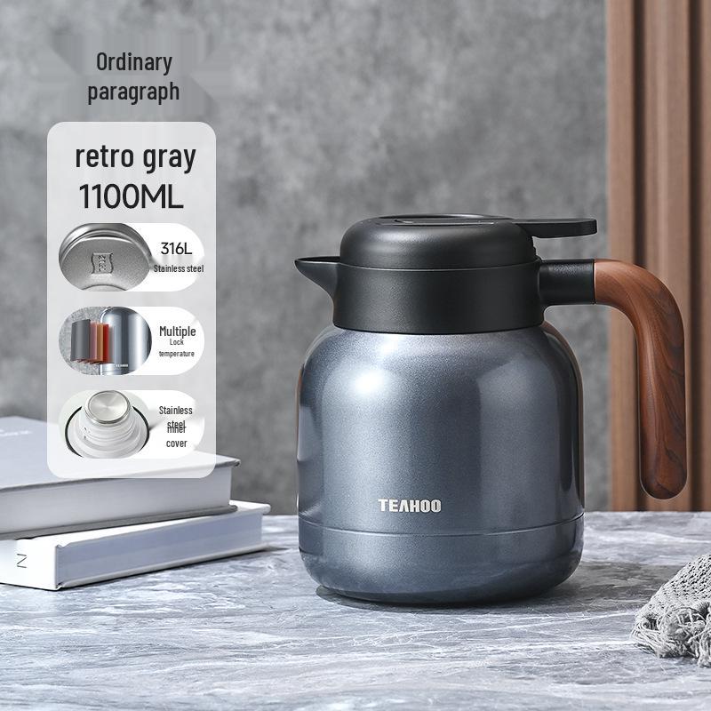 

Qihu 2L 316 Stainless Steel Insulated Thermos Pot & Stewing Teapot