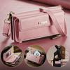 Crossbody Magnetic Card Zipper Solt Wallet Flip Leather Case For iPhone 17 Pro Max 16 Plus 15 14 13 12 11 Long Lanyard Bag Cover