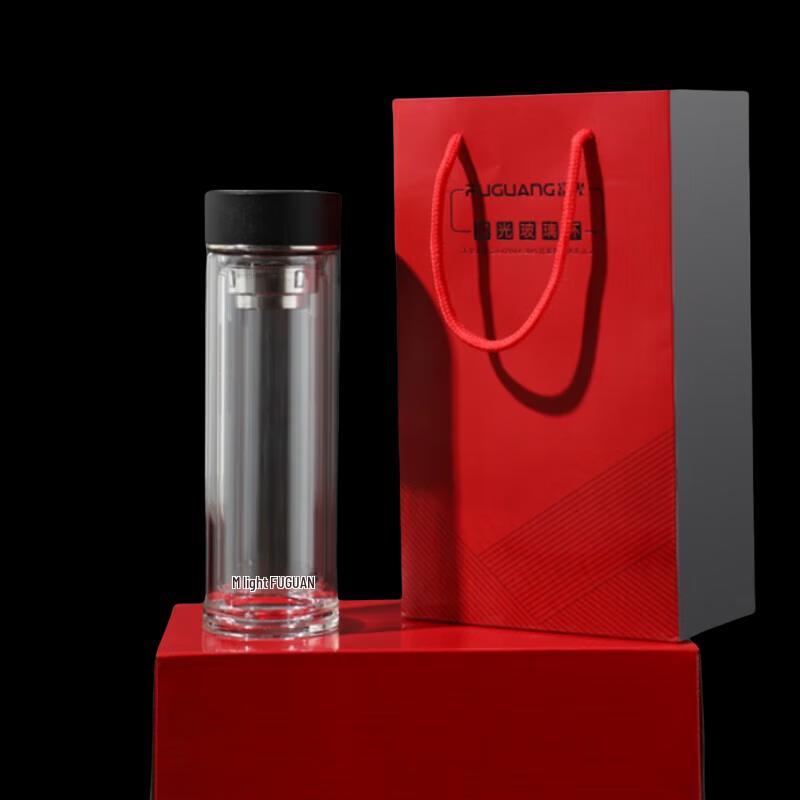 Fuguang Double-Walled Glass Tea Infuser Bottle