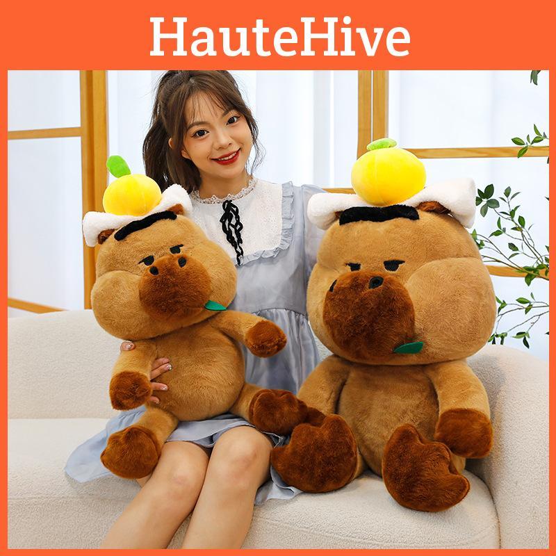 Adorable Capybara Plush Toy Creative Design Soft Pp Cotton Stuffed Animal For Kids