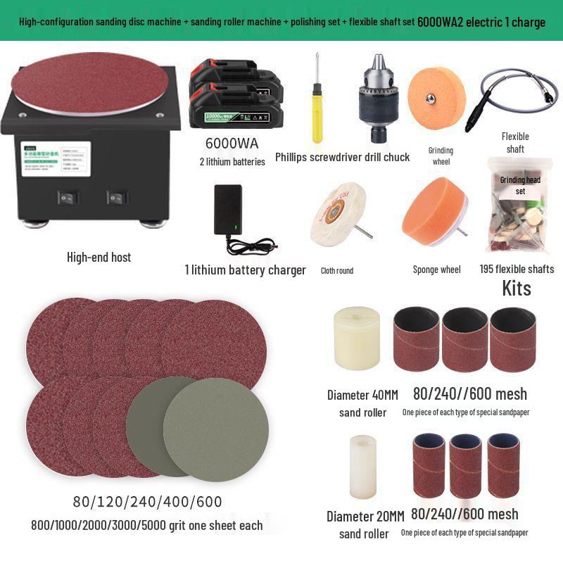 Compact Electric Belt Sander for DIY - High-Speed Sanding, Knife Sharpening, and Desktop Grinding/Polishing Machine.