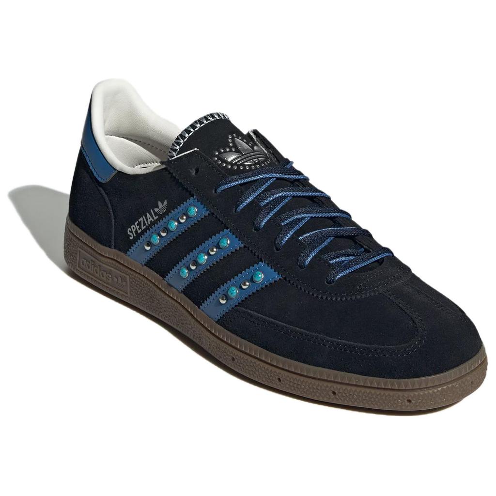 Adidas Originals Handball Spezial Comfortable Soft Thin Sole Durable Low-Top Sneakers Unisex Sneakers Black JQ9654