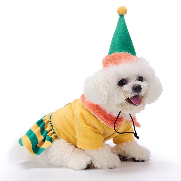 Polyester Shark Design Cross-border New Christmas Halloween Transformation Costume for Small Medium-Sized Dogs All Seasons