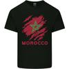 Morocco Ripped Flag Unisexs Light Cotton TShirt