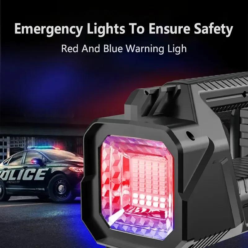 Powerful XHP70 LED Work Light USB Rechargeable Searchlight Handheld Flashlight Spotlight Waterproof Camping Light Lantern