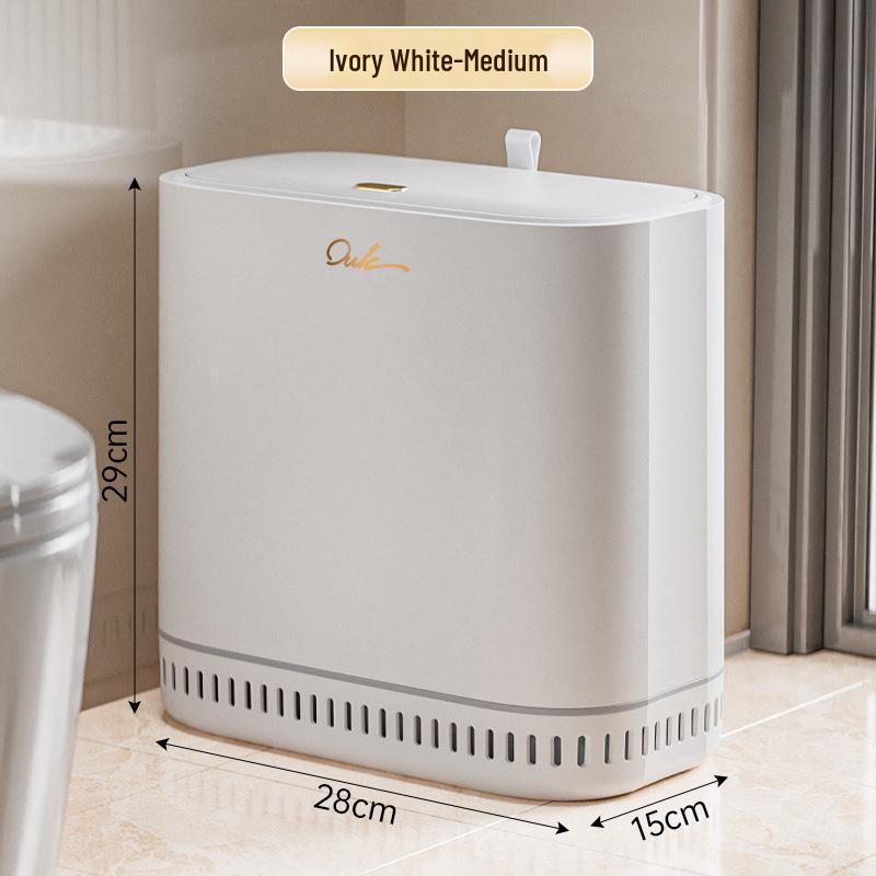 2025 Large-Capacity Crevice Trash Can with Lid for Bathroom, Living Room & Kitchen