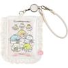 San-X Sumikko Gurashi Angel and Devil Tails Pass Case with Reel Strap PB73601 Cute Faux Leather Card Holder