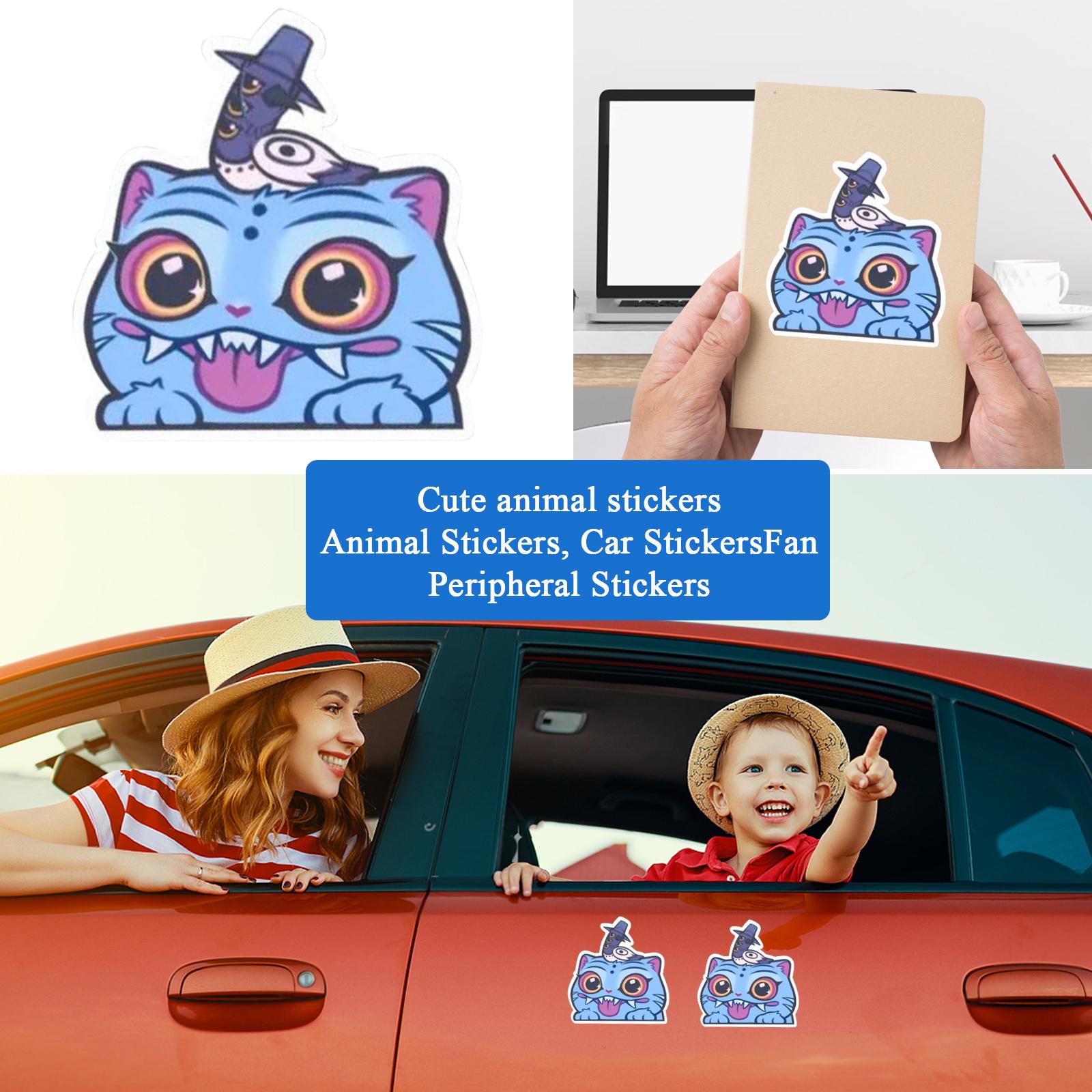 Animal Stickers, Car Stickers, Fan Peripheral Stickers One Size